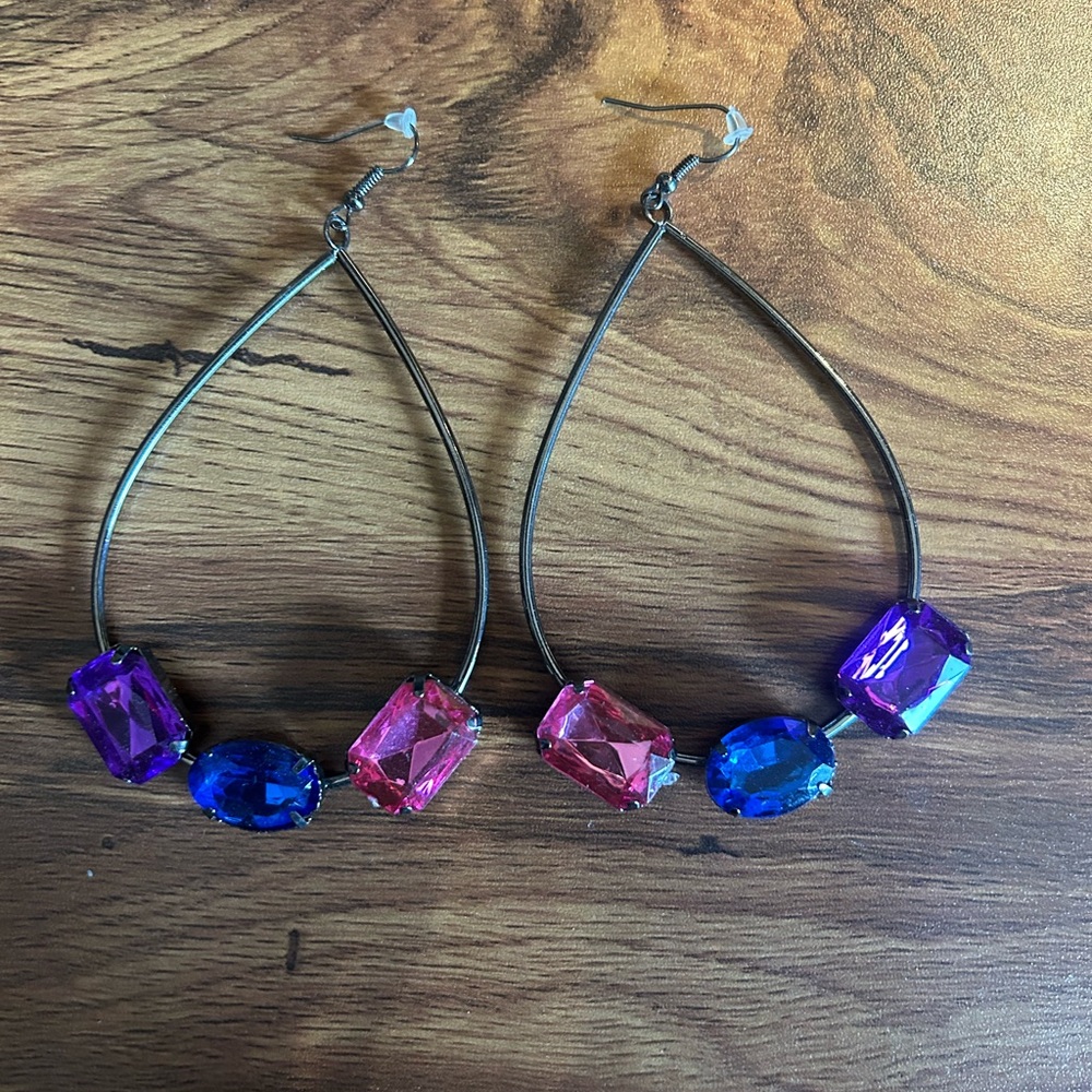 Rhinestone earrings